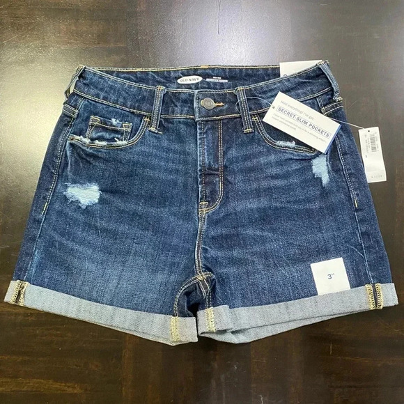 Old Navy Pants - Old Navy High Rise Secret Slim Pockets Shorts NWT
